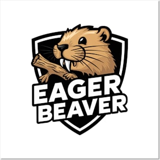 Eager Beaver Face Posters and Art